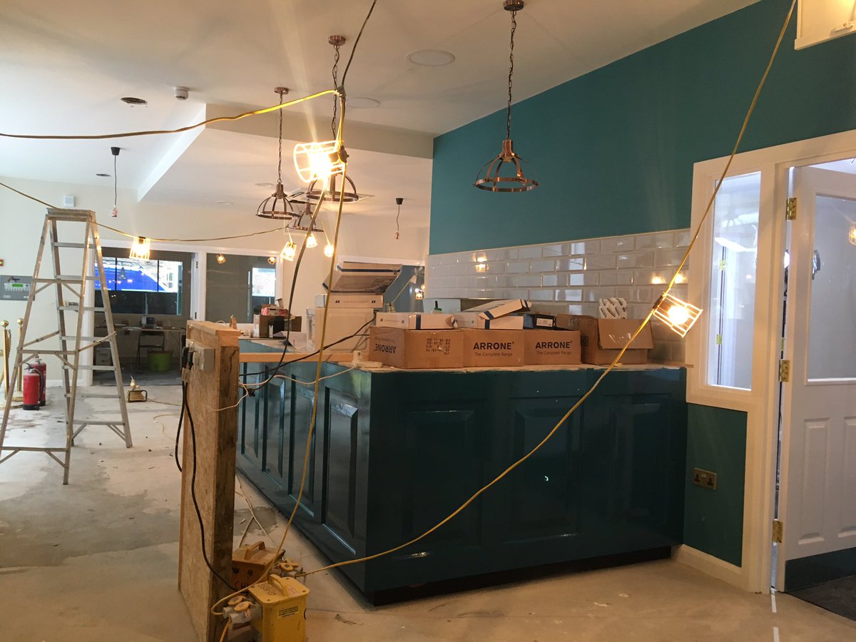 Our Cocoa Cafe is coming together with a flourish of colour