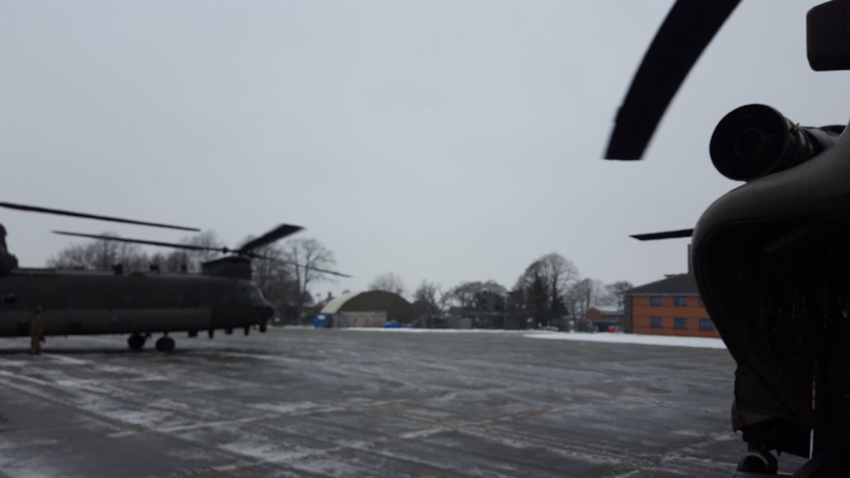 gavanderson88's tweet image. The result of all the hard work is 2 aircraft turning and burning! Perhaps @RAFTyphoonTeam can come and sweep the cabs out for us whilst @ChinookDisplay concentrate on flying? 😎 #bladeslap #StormWho?