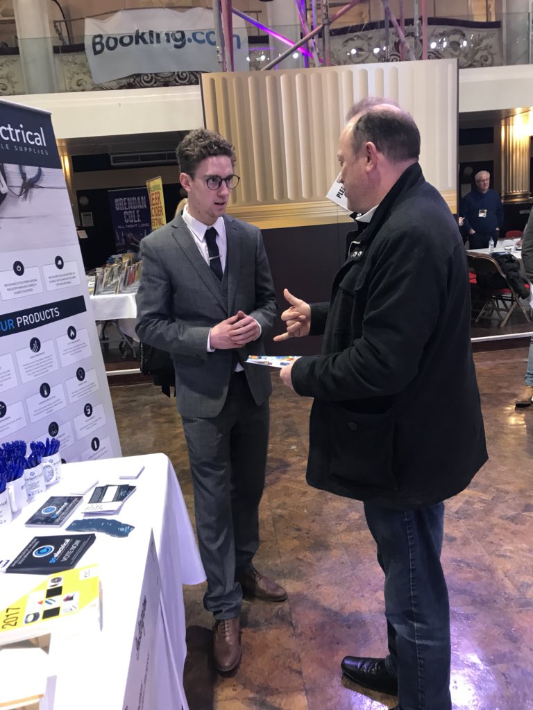 ukgoelectrical's tweet photo. Successful day @StayBlackpool Expo today! It was a great opportunity to speak to local hotel owners and local business owners about what we have to offer and the service we provide! #goelectrical #electricalwholesale #blackpoolhotels #blackpool #blackpoolbusiness #localbusiness https://t.co/pIaLbSN3CN