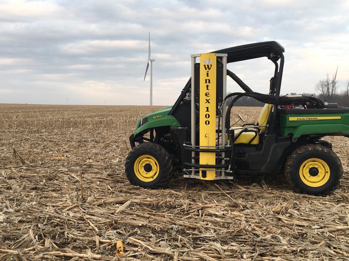 1st time ever soil sampling in February! Spring samples on established winter wheat or corn stalks = thinking outside the box to allow timely fertility recs. <a href="/4Rnutrients/">4R Nutrients</a>. Thx to our partners who keep the equipment serviced/ready to go. <a href="/HDCAgronomy/">Hensall Co-op Agronomy</a> <a href="/HuronTractorLtd/">Huron Tractor Ltd</a> <a href="/Ag_Business/">Ag Business and Crop</a>
