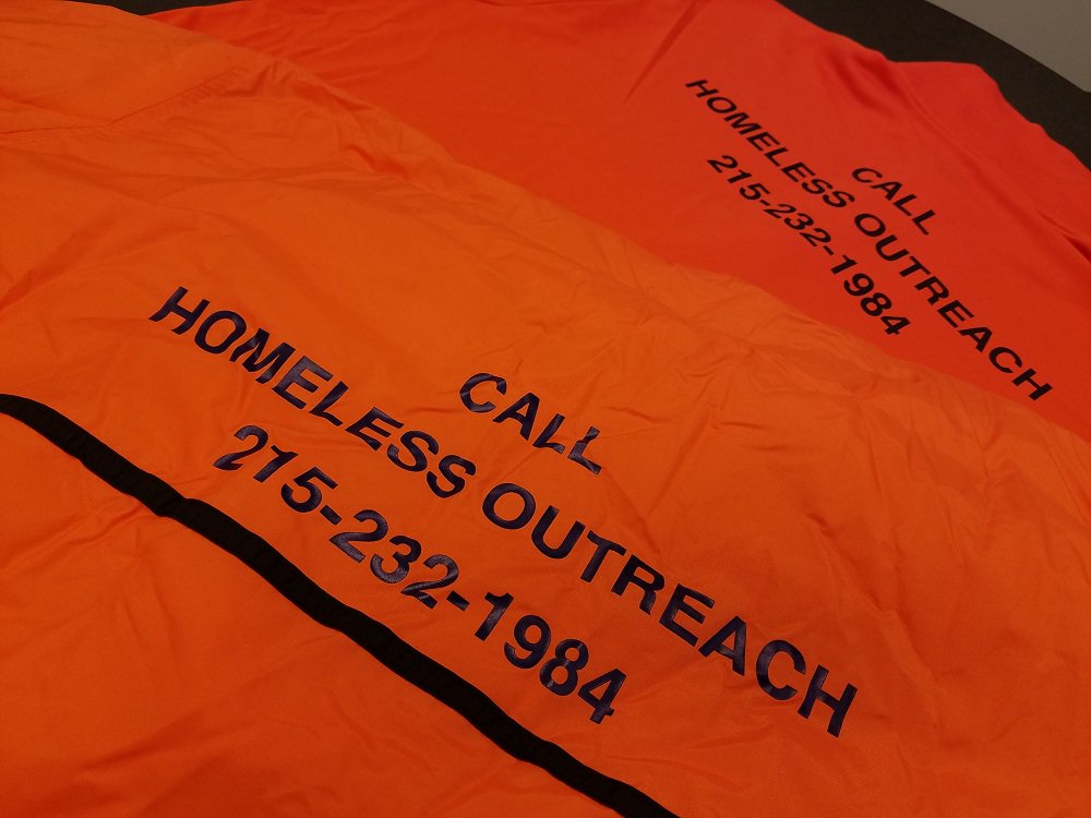 Call the Homeless Outreach Hotline 215-232-1984 when you see someone living on the street who needs help. They go anywhere in Philly, anytime!