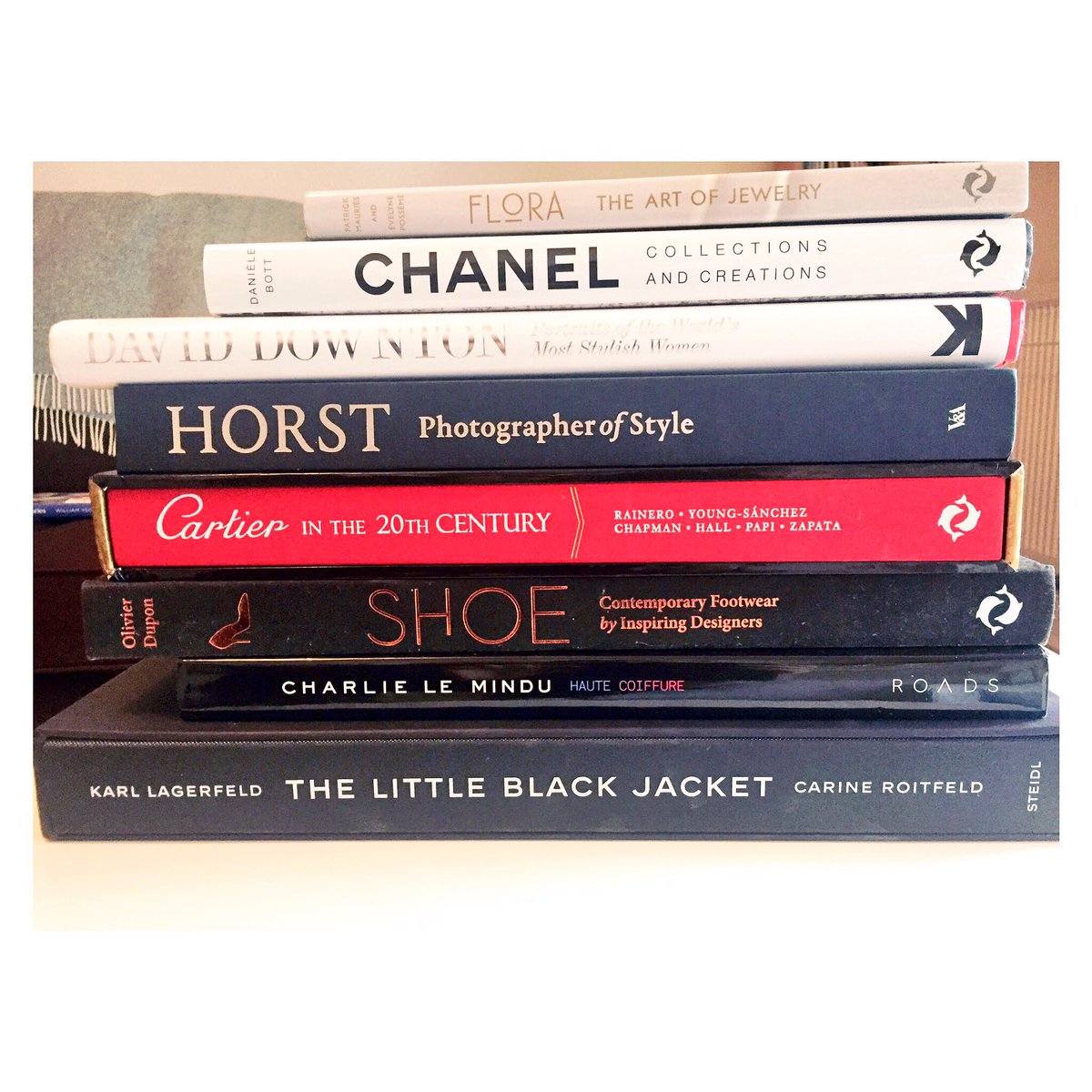 Coffee table favourites for #WorldBookDay . And yes, I'm a fashion nerd.