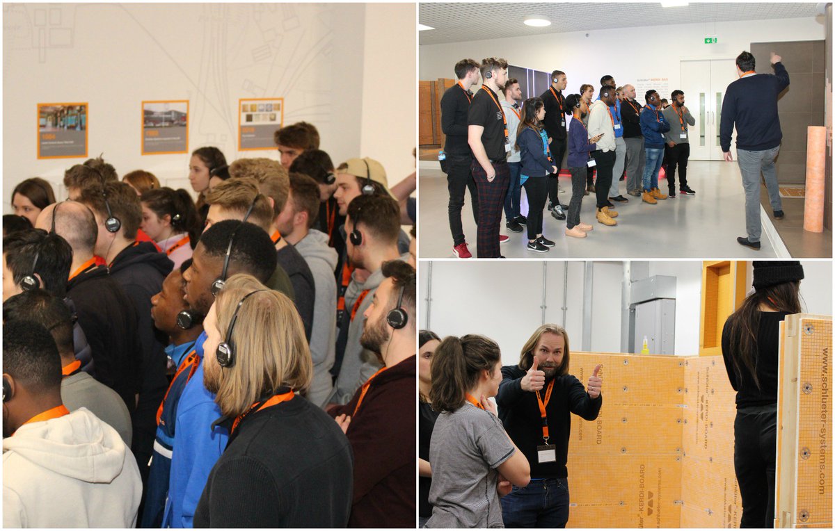 Thank you to all the third year Architectural Technologist students and staff, from Nottingham Trent University who joined us today, we hope you enjoyed your visit at our Schlüter-Systems Education Centre.