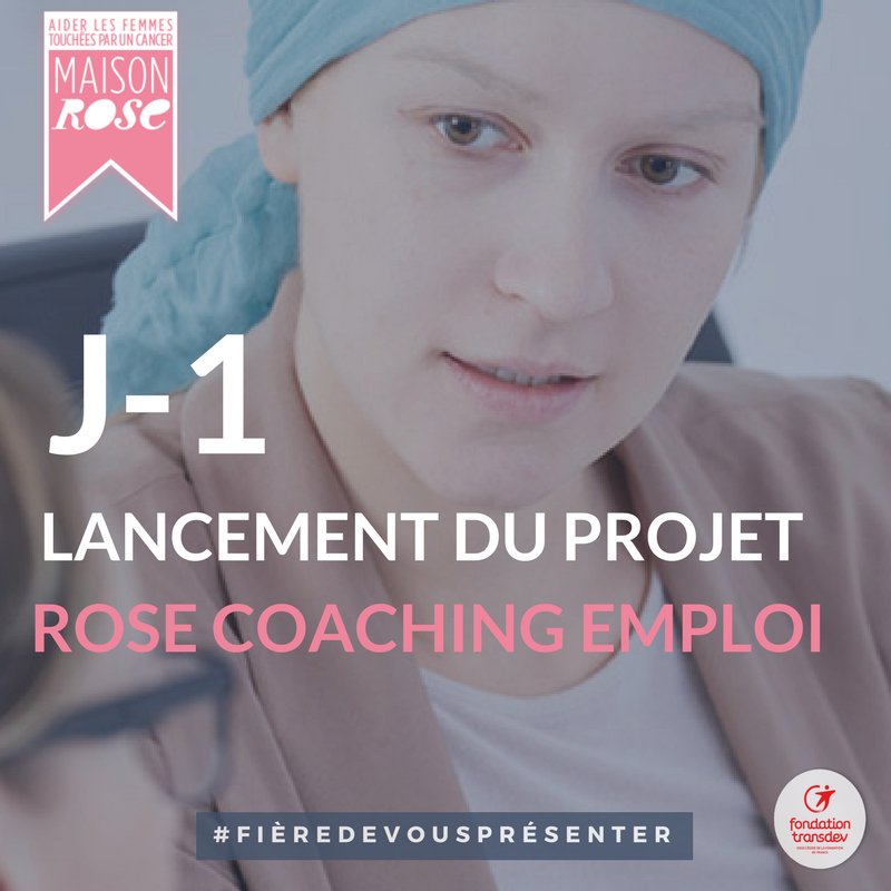 FondTransdev's tweet photo. J-1 ⌚️La Fondation est #FièreDeVousPrésenter le projet "Rose Coaching Emploi" de #RoseAssociation. Objectif = prévenir des risques de désinsertion professionnelle pour les #femmes atteintes d'un #cancer
#Emploi #MaisonRoseBordeaux #RepriseEtMaintienProfessionnel https://t.co/vcyFNRDwIq
