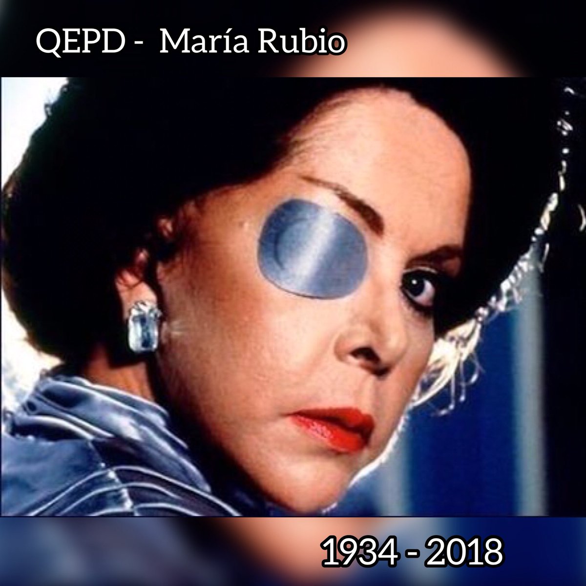 ElGordoyLaFlaca's tweet photo. Fallece a los 83 años de edad la gran actriz #MariaRubio una de las mejores villanas de las telenovelas #CatalinaCreel en #CunaDeLobos 🙏 QEPD https://t.co/LfnTnx9Xqj
