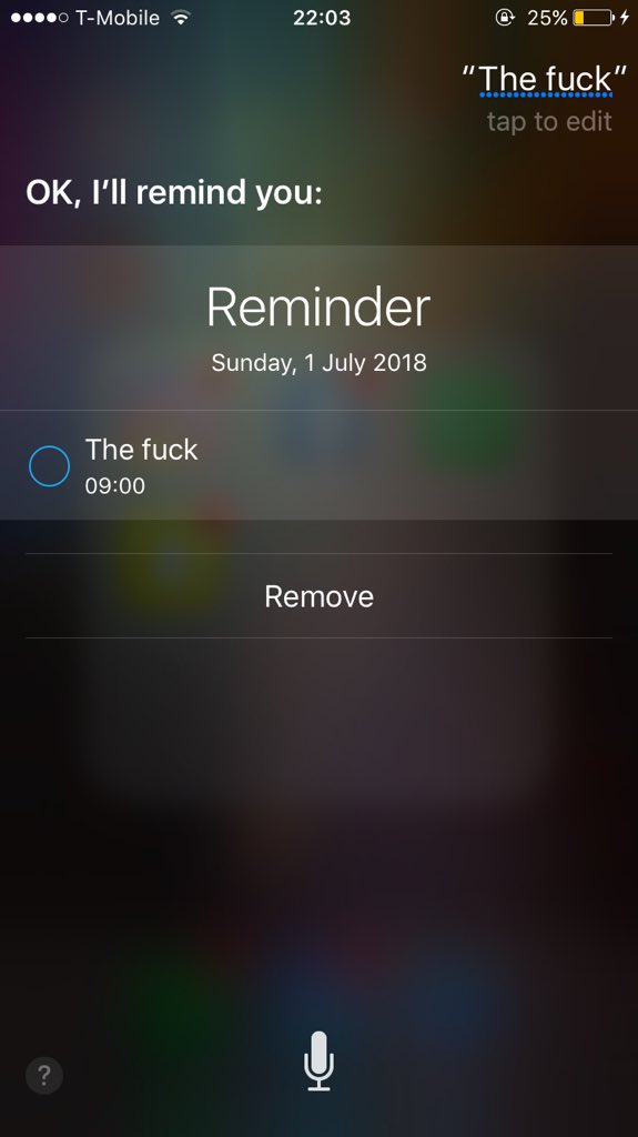 __OurInfinity's tweet image. Siri turned on by itself so I said "the fuck" and this happened.. guess that'll be a great start for July