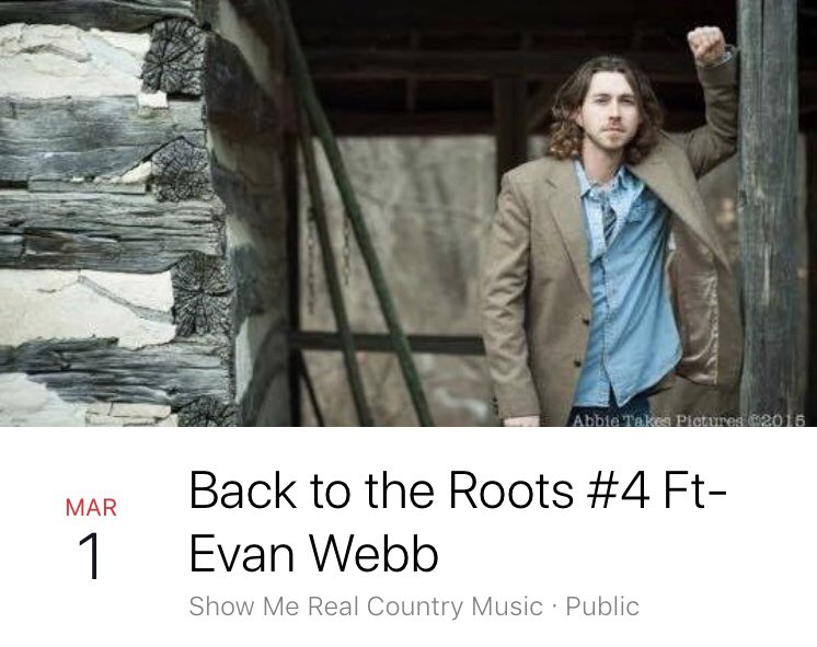 ShowMeRCM's tweet photo. Tonight’s the night. Our next Back To The Roots Concert Series at The Grubville Opry featuring Evan Webb. Show kicks off at 7pm with @chriswelchmusic more info here https://t.co/XigPrvKUED https://t.co/tVWSnFx3TD