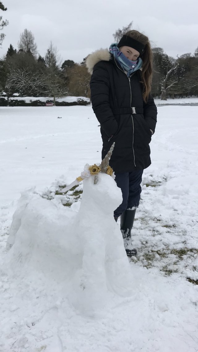 Ivy’s ‘Little White Horse’ by Elizabeth Goudge (really a unicorn) <a href="/NorwichSchool/">Norwich School</a> #NSsnowman #worldbookday