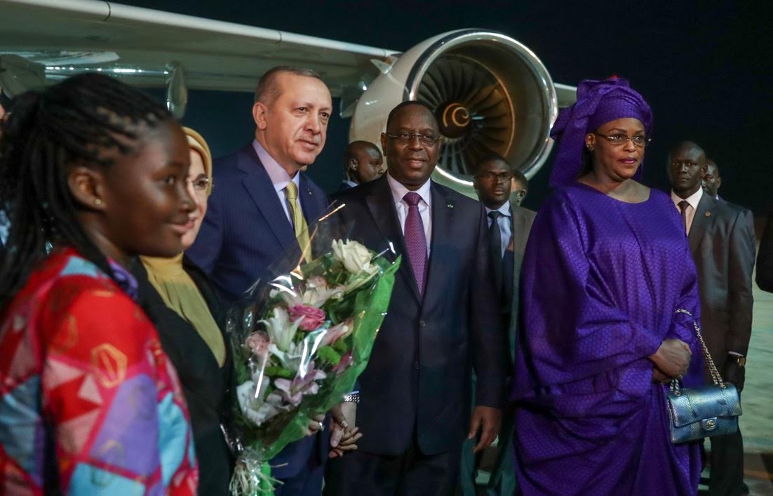 amadoud98130314's tweet photo. Le chef de l'État a accueillie hier a l'aéroport internationale Blaise Diagne #AIBD son homologue turc #racep tayipp erdogan en visite officielle au Sénégal jusqu'au 2 mars https://t.co/p4Mg5kNS2Y