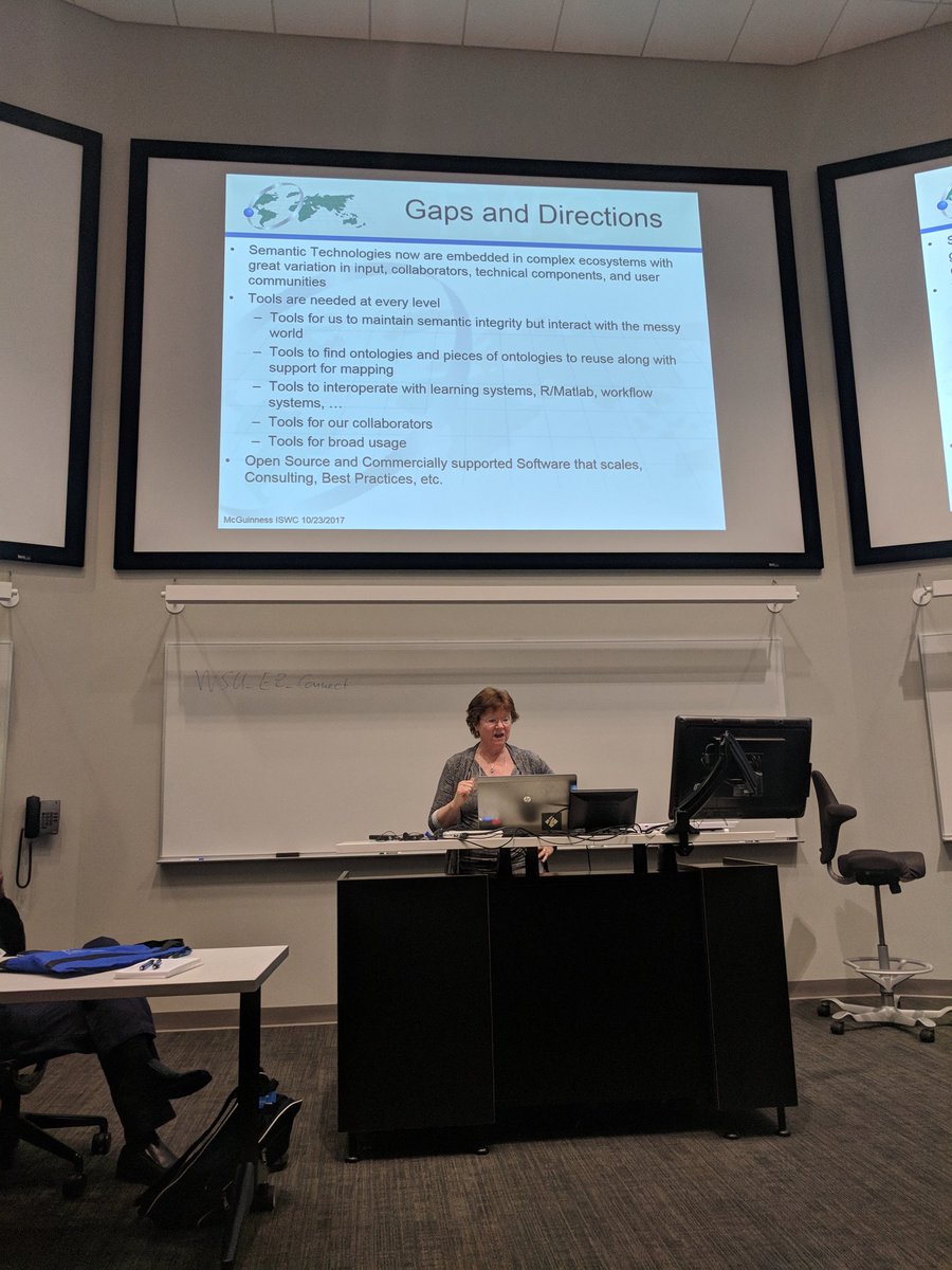 varish's tweet image. Deborah McGuinness&apos;s views on gaps and directions in #SemanticWeb #US2TS