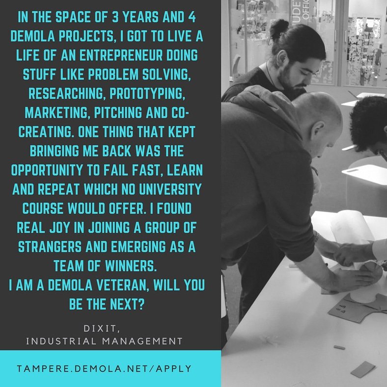 DemolaInFinland's tweet photo. In #Demola, #students truly are the stars. Are you ready to become one? #tampere3 https://t.co/83KJTcU835