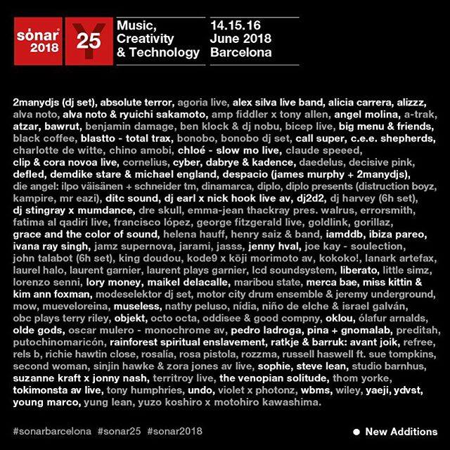 .<a href="/ibizapareo/">IBIZA PAREO</a> artistas de Sónar Buenos Aires formarán parte del line up de <a href="/SonarFestival/">Sónar</a> en su 25 Aniversario. 
#sonar25 #sonar2018