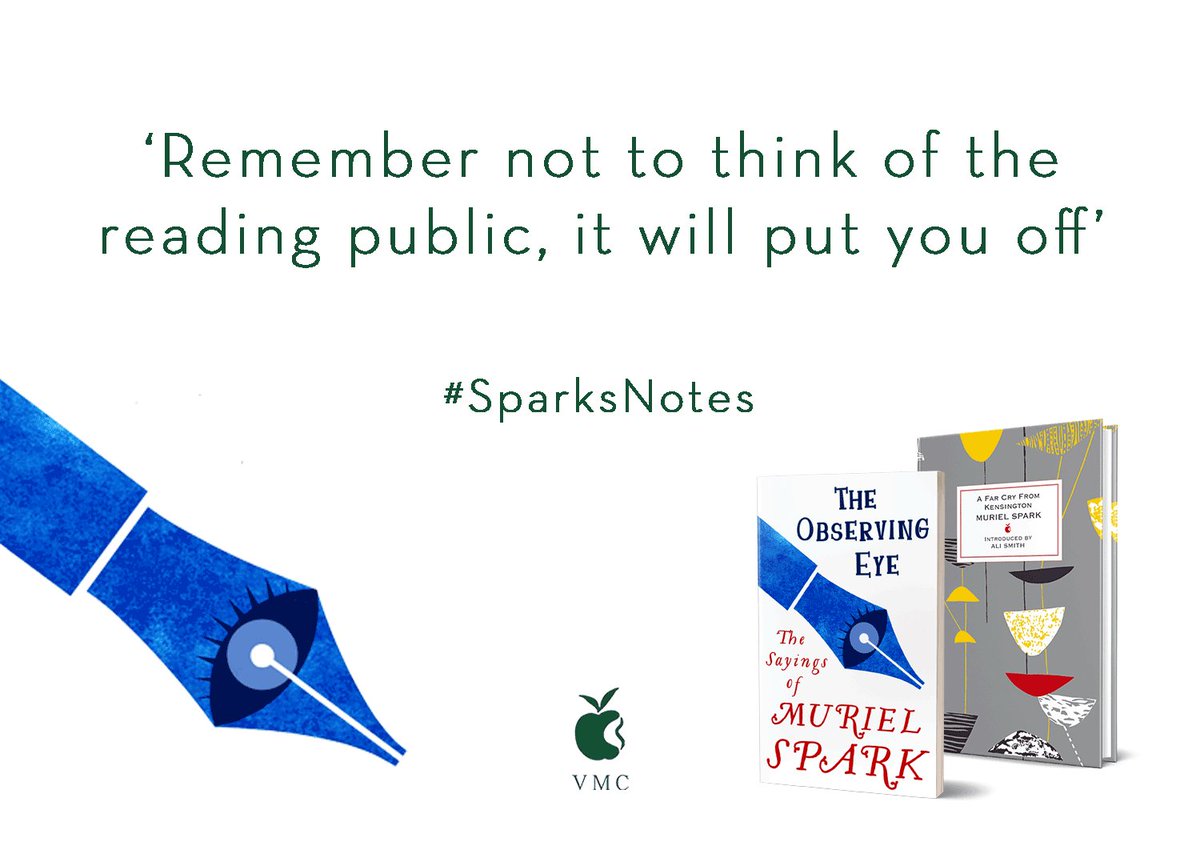 ViragoBooks's tweet photo. Words of advice for budding #writers from one of the greats.
#MurielSpark #SparksNotes #AFarCryFromKensington @MurielSpark100
https://t.co/KPu33kAmF2 https://t.co/i5jN6Q8dJB