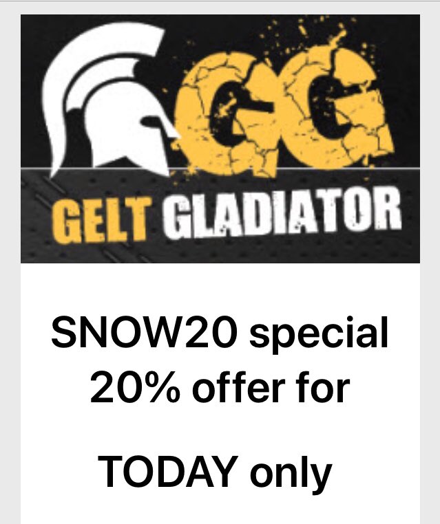 For today only! 20% off code for GG18