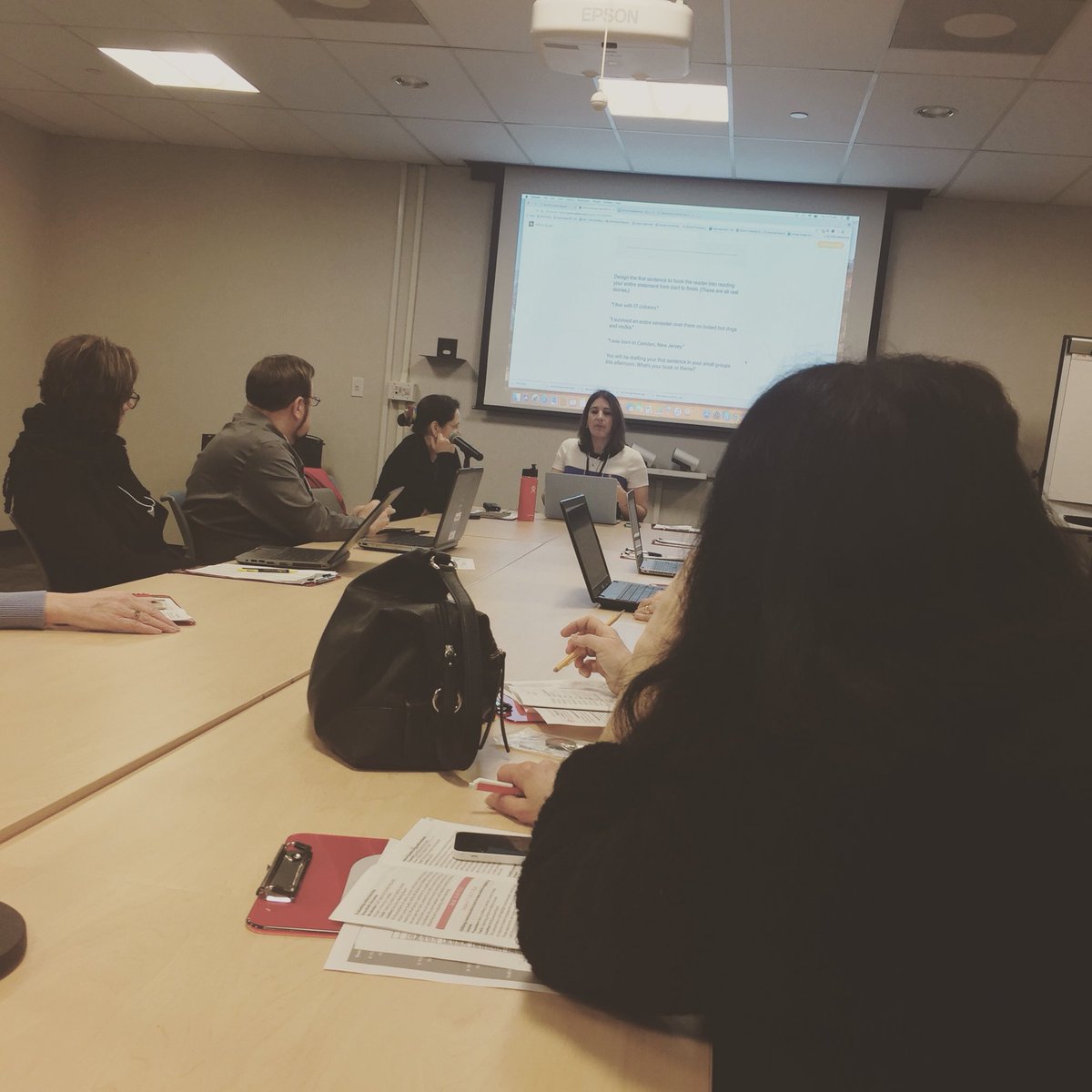 higheredsarah's tweet photo. @dpilla moderates a discussion on formative assessment. One cool example of tech for assignments uses Adobe Spark for assignments! #RUCelearn18 https://t.co/K3zLLygxXr