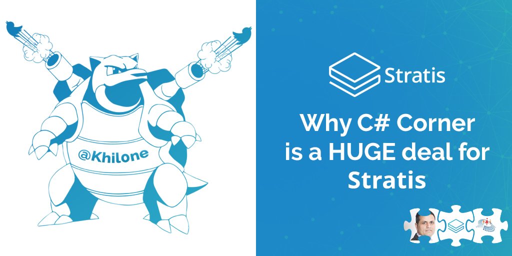 Saiyandegens's tweet photo. I published my new article 'Why C# Corner is a HUGE deal for Stratis' https://t.co/t4D0TyBGGu! @stratisplatform @CsharpCorner @mcbeniwal @msdev @Microsoft #Stratis $STRAT #Bitcoin #CsharpCon18 #csharp #Dotnet #Microsoft #Blockchain $CRYPTO #Crypto #Cryptocurrency #strat https://t.co/FTXtO4Fsnn