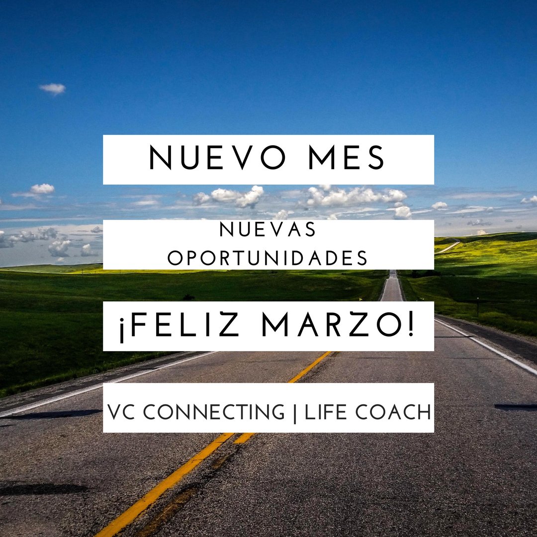 VCConnecting's tweet image. Nuevo mes, nuevas oportunidades. Deseamos que Marzo llegue repleto de bendiciones y buenas experiencias a sus vidas. ¡#FelizJueves! #Panamá #Venezuela