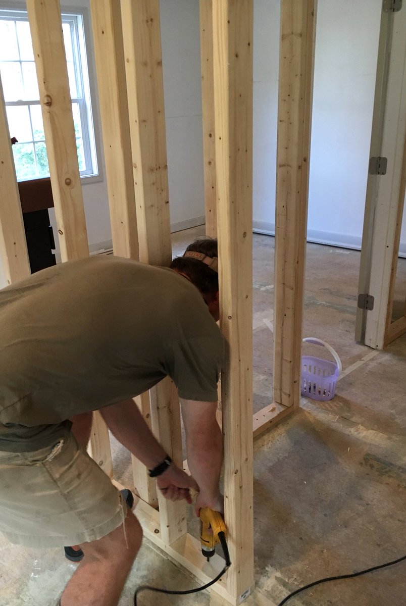 reliefdpc's tweet photo. wall framing at our clinic https://t.co/dKHhRO7Fpn