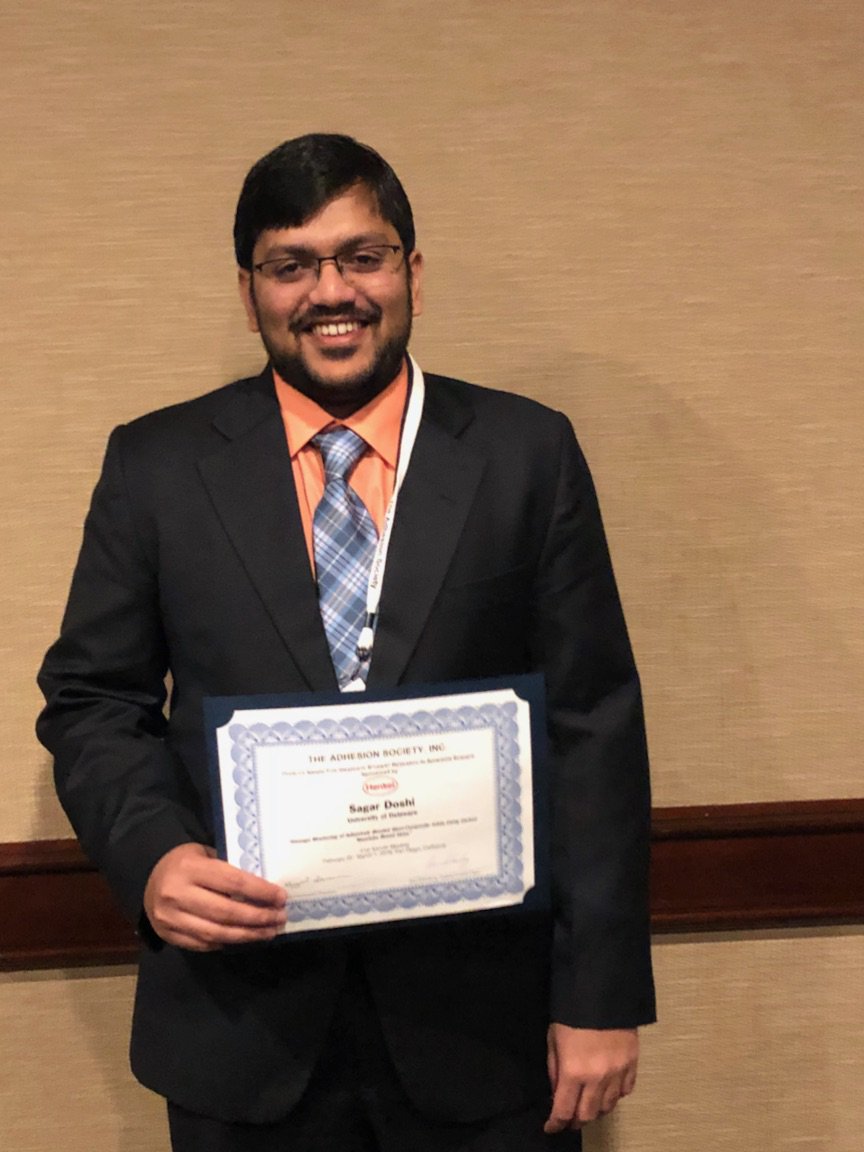 UDCCM's tweet photo. Congratulations! Mechanical #Engineering @UDCCM Grad Student, Sagar Doshi on Peebles Award sponsored by @Henkel #composite #carbon #nanotube https://t.co/hTntVBSuQU