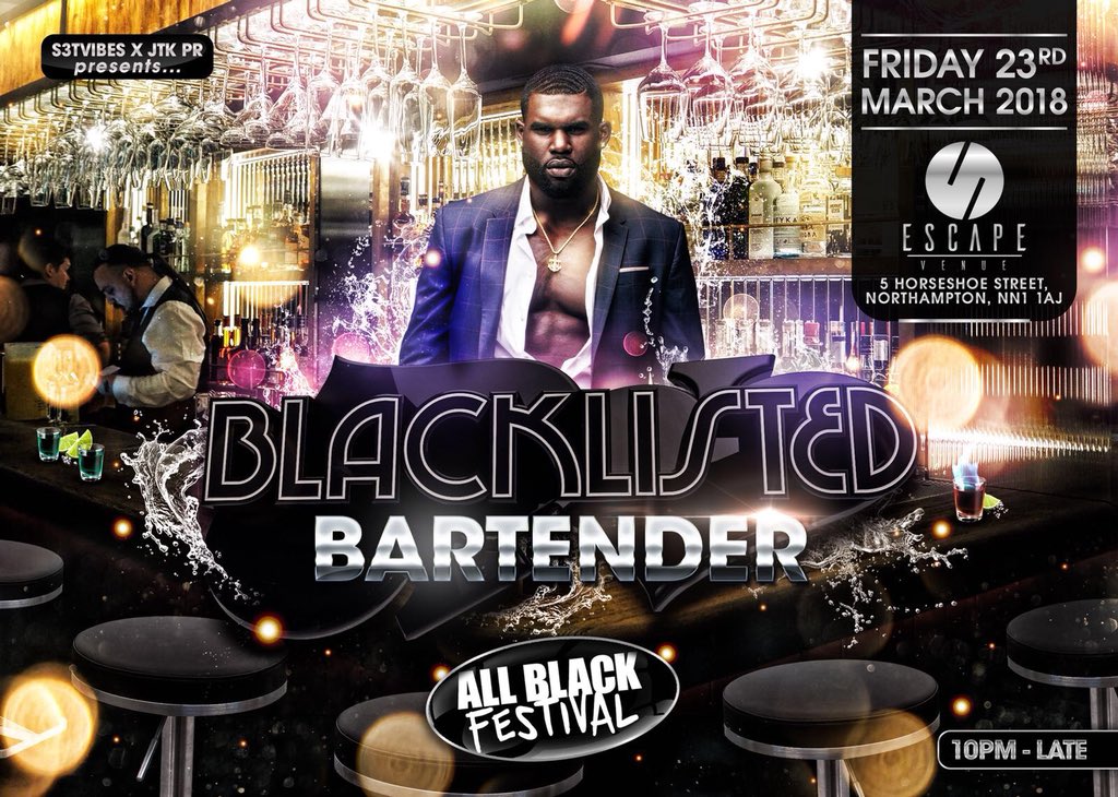 hairbyshope's tweet photo. #Blacklisted is back and bigger!!! We bring you #BLACKLISTEDBARTENDER‼️‼️  〽TICKETS〽 Grab your tickets as this event  will sell out fast‼️https://t.co/cYb7FEnI6O https://t.co/LLxWlENh2y