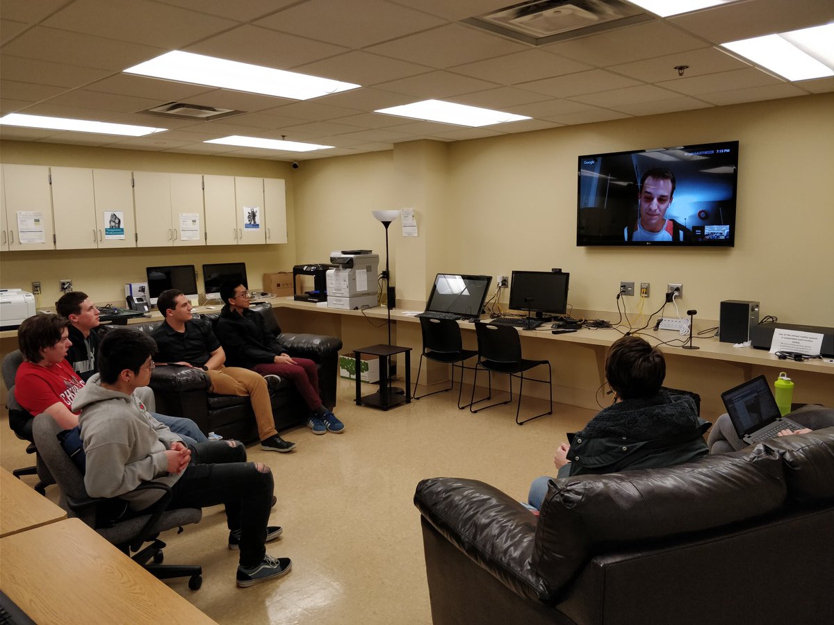 Thanks to @iambmelt for dropping in and talking with the <a href="/HU_CATClub/">Heidelberg CAT Club</a> last night! Always great to talk with an alum about their successes!