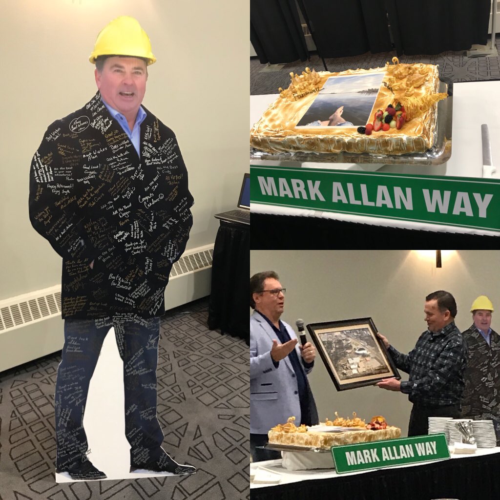 MrsJackle's tweet photo. A tribute to Mark Allan! Thanks for your many years of leadership. #FlatMark #EvrazPlace #MarkAllanWay https://t.co/aI2XcTBKzq