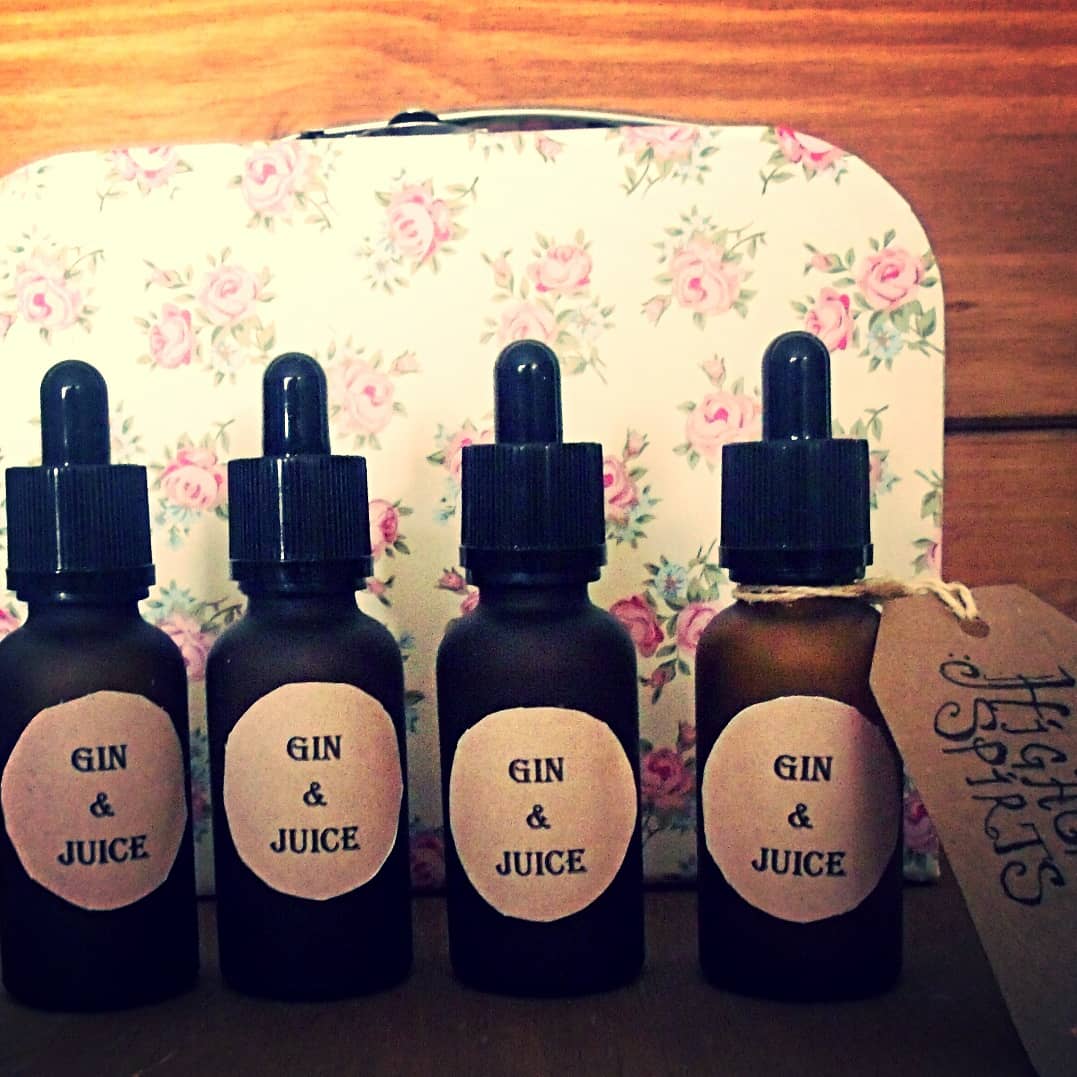 The menu for our little bottles of sorcerie!