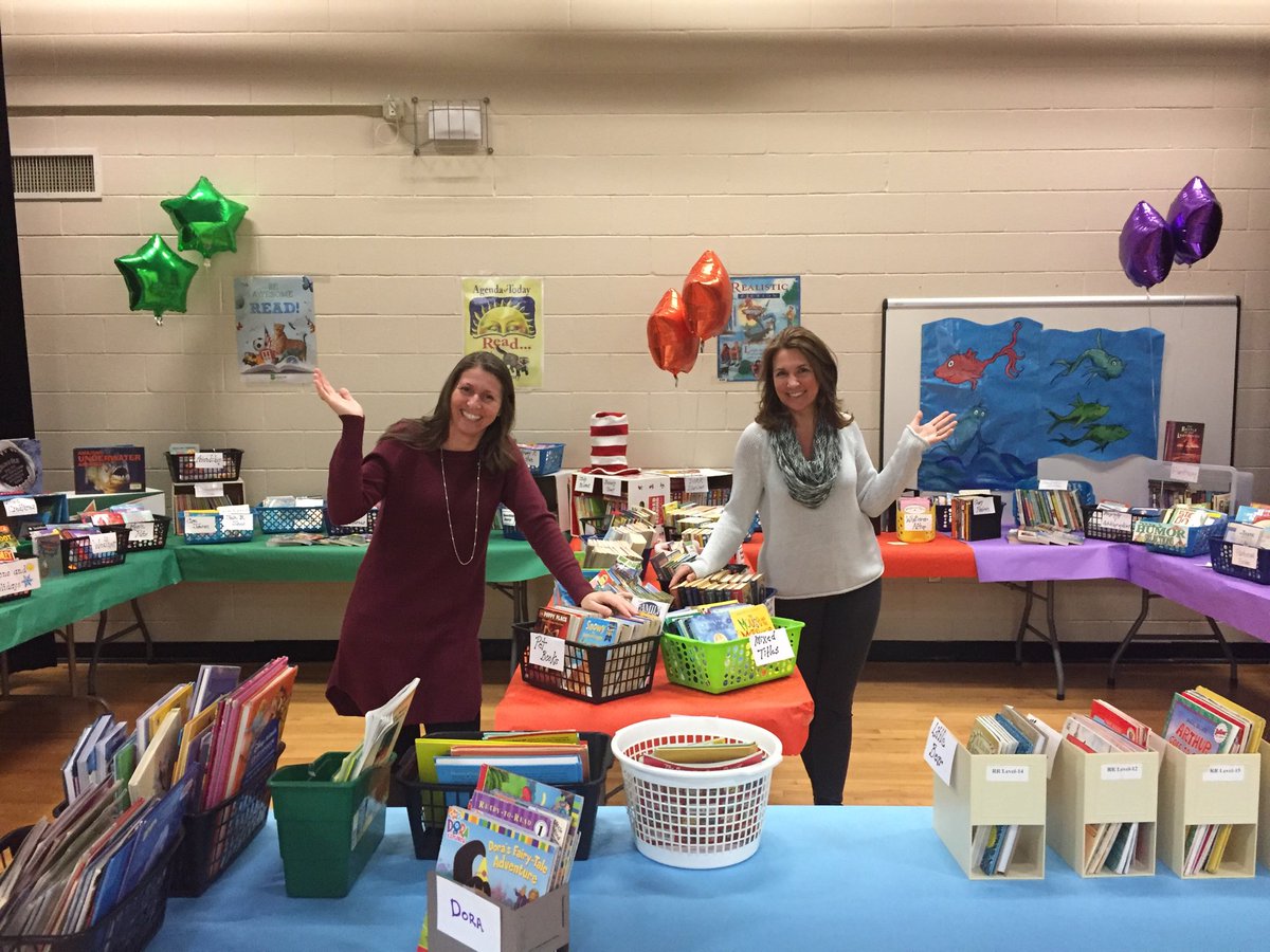 Getting ready for the big book swap tomorrow!!! The Titus community is so supportive! Each kid gets 2-3 books to take home! @CBSteveCashman <a href="/CBkyuknus/">Karen</a> <a href="/cbStephByrne/">Stephanie Byrne</a> #TitusPride #SouthSide #ReadAcrossTitus