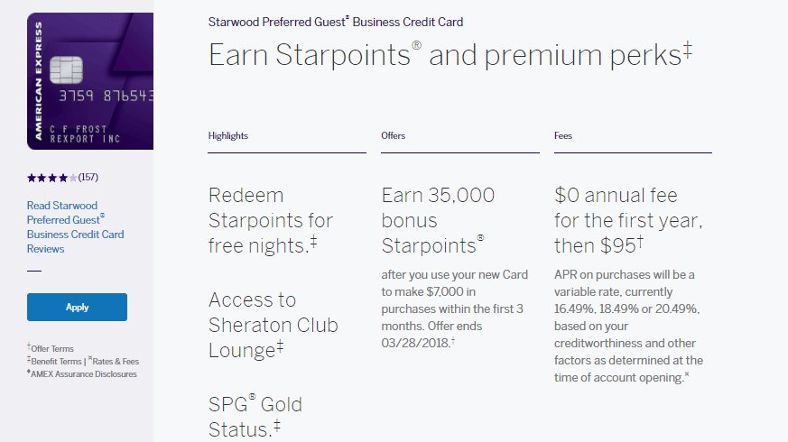 Drofcredit's tweet photo. American Express Business SPG 35,000 Points Offer https://t.co/3MNCB0hSgR https://t.co/VvPmUaAZ5g