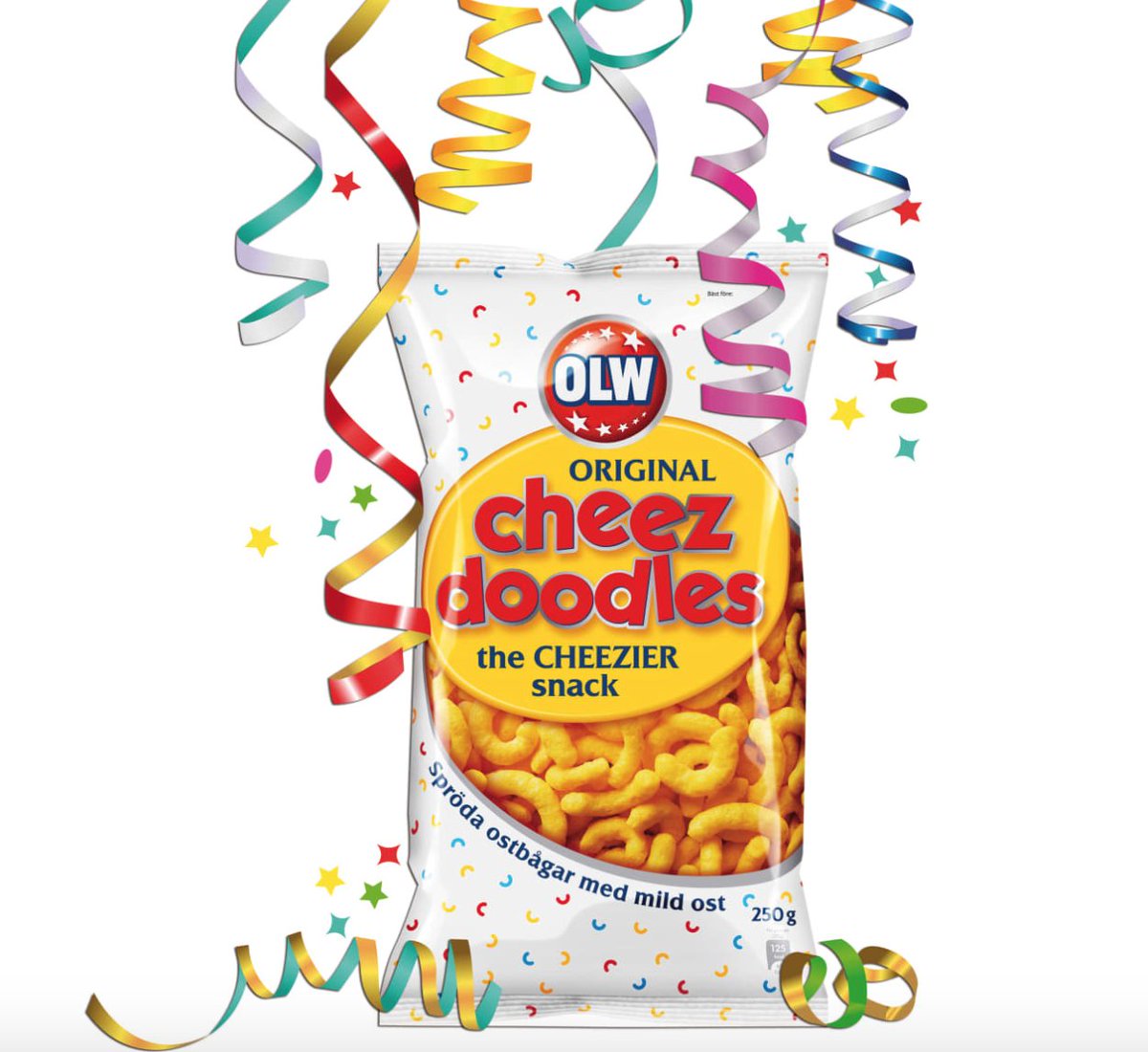 TotallySwedish1's tweet photo. On Monday the 5th of March it's Cheez Doodle Day! Prep now and enjoy this super tasty snack for your #Fredagsmys (Cosy Friday) and #Lördagsgodis (Saturday goodies)! #ostbågar #ostkrokar #ostbågensdag #cheezdoodles #cheesysnack https://t.co/tCAvuNqZHT