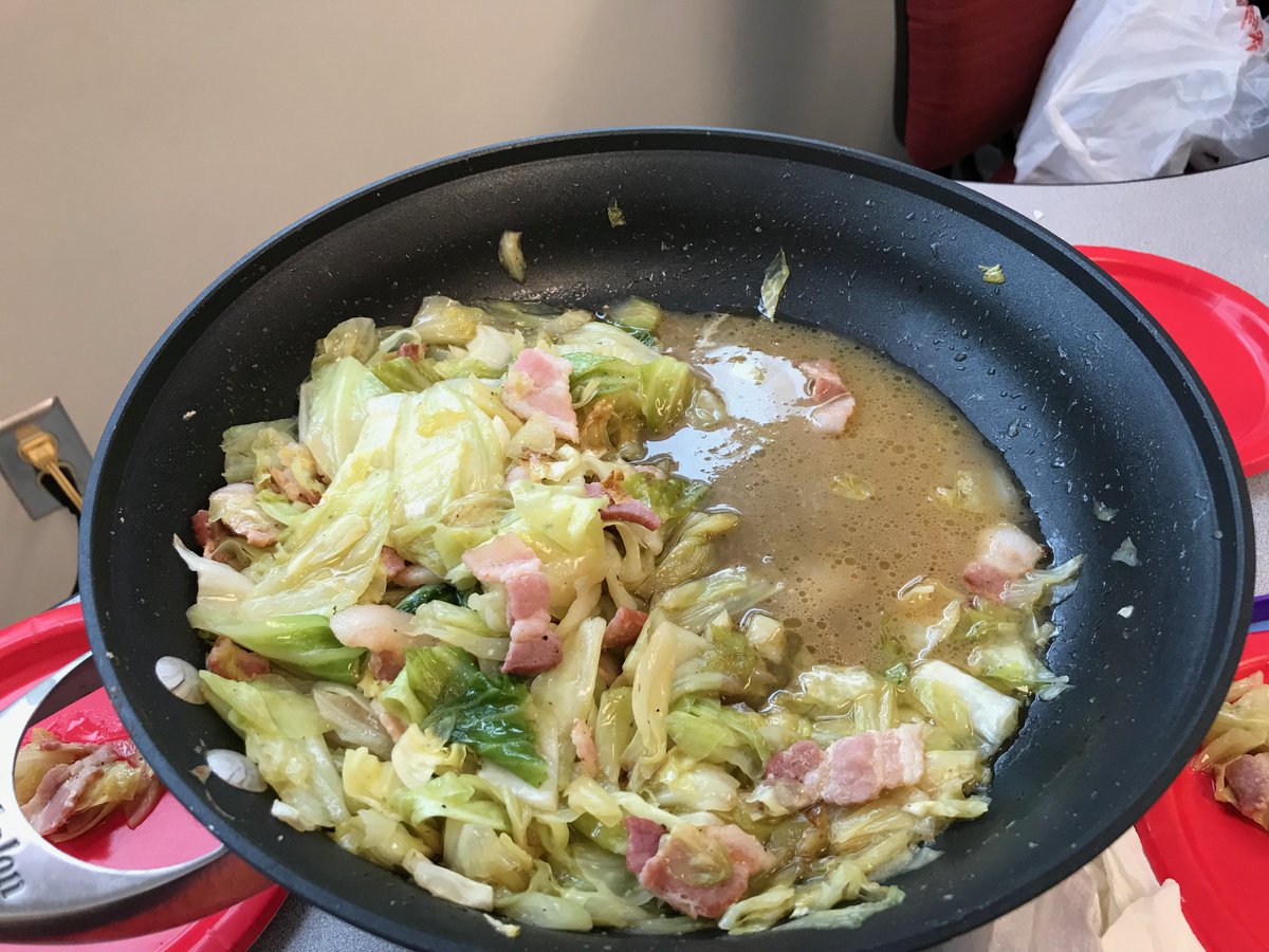 jacks3rdgrade's tweet photo. After Maddy grew her cabbage for science,we decided to cook it. It was tasty!#organic #maddyscabbage @ElemJacks 🥗😍 https://t.co/3fXfGxyrtO