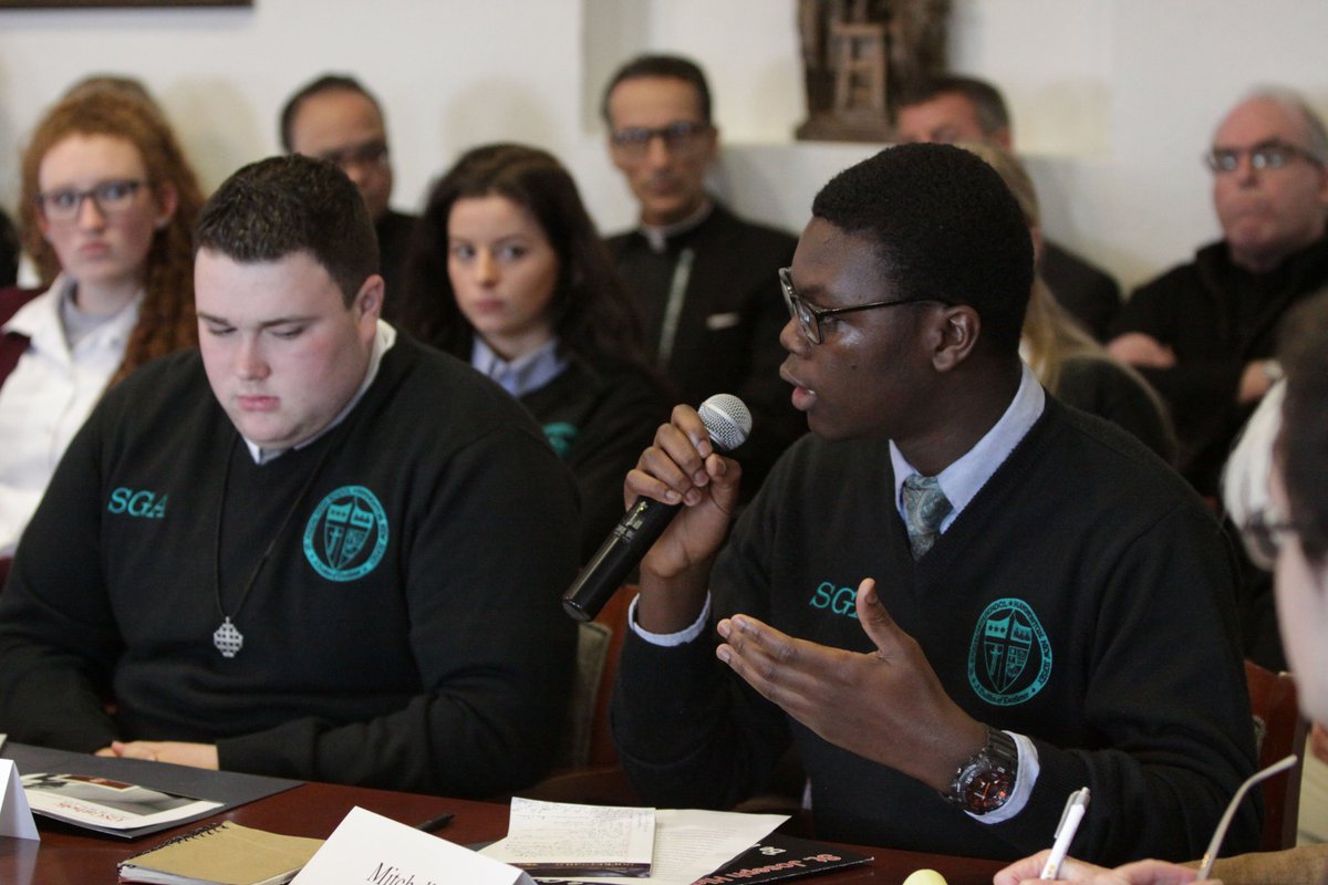 camdendiocese's tweet photo. In an unprecedented call to action, Bishop Sullivan brought together student leaders from the 9 Catholic high schools in South Jersey to discuss how we join the fight against gun violence targeting schools across the country.
https://t.co/0f7ltHkCao https://t.co/7kHIecPB0K