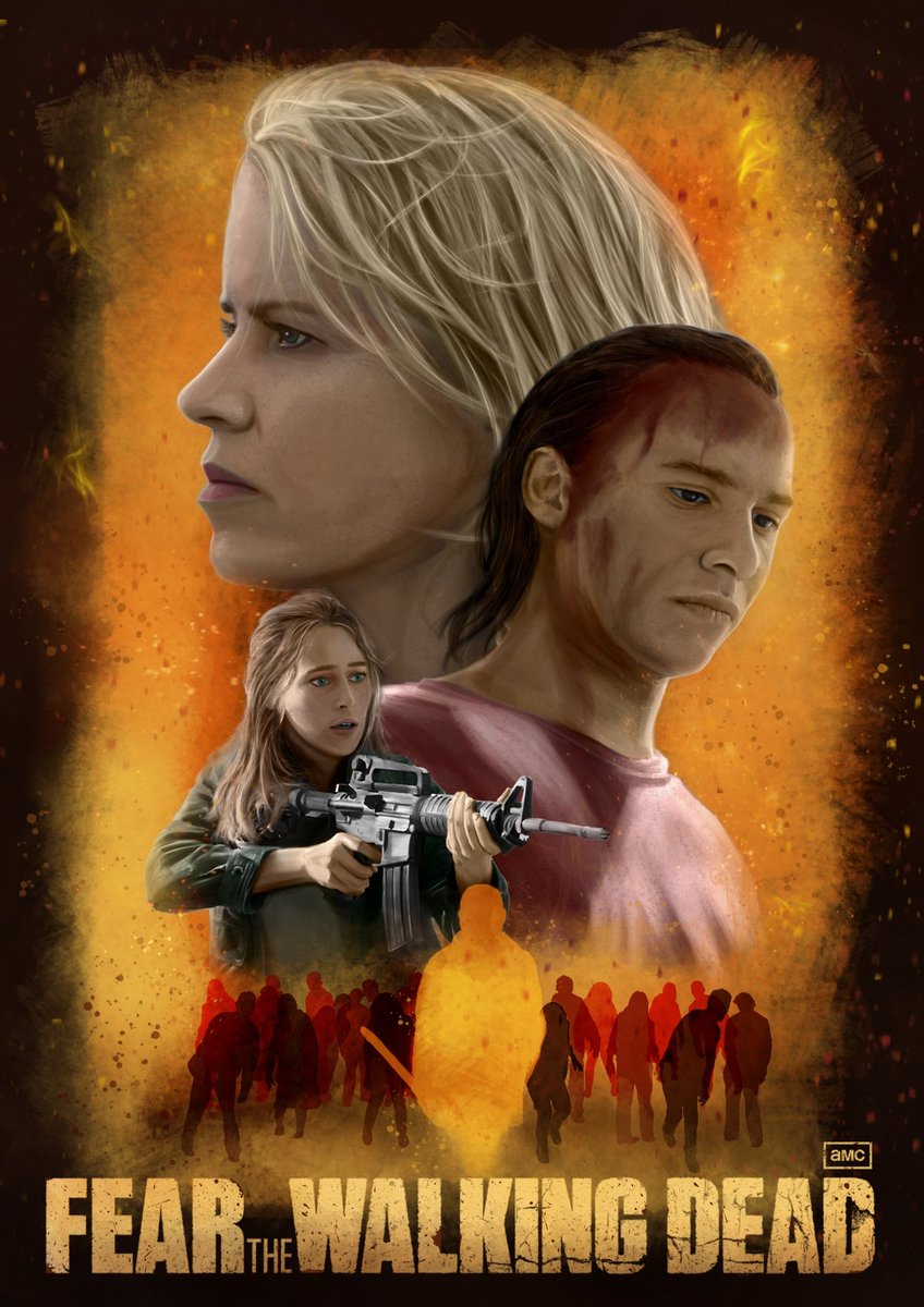 Me entry to the <a href="/PosterSpy/">PosterSpy.com</a> and <a href="/AMC_TV/">AMC TV</a> creative brief, painted in Procreate. #FearTWD #art #posterspy