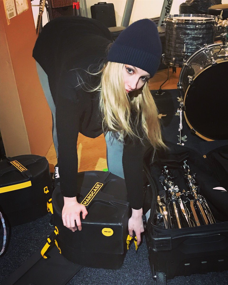 ailismackay's tweet photo. Getting ready for tour is hard - one minute I'm actually packing, next minute I'm playing twister with my kick drum... #attentionspanproblems 💁🏼 ・・・. #supportmusic #leeds #chester #liverpool #manchester #sheffield #birmingham #cardiff #glasgow #tour #drummer #drummerproblems https://t.co/Ay41mHteOq