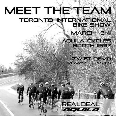 JOIN US THIS WEEKEND!! 
#TorontoBikeShow <a href="/BicycleShow/">Toronto Bicycle Show and E-Bike Expo</a>
The #RDAQ men’s and women’s team will be at the Aquila Cycles booth #697 introducing the team and participating in a <a href="/GoZwift/">Zwift</a> demonstration. Giveaways and prizing to be had 🎁🎉💰🚴‍♀️💥