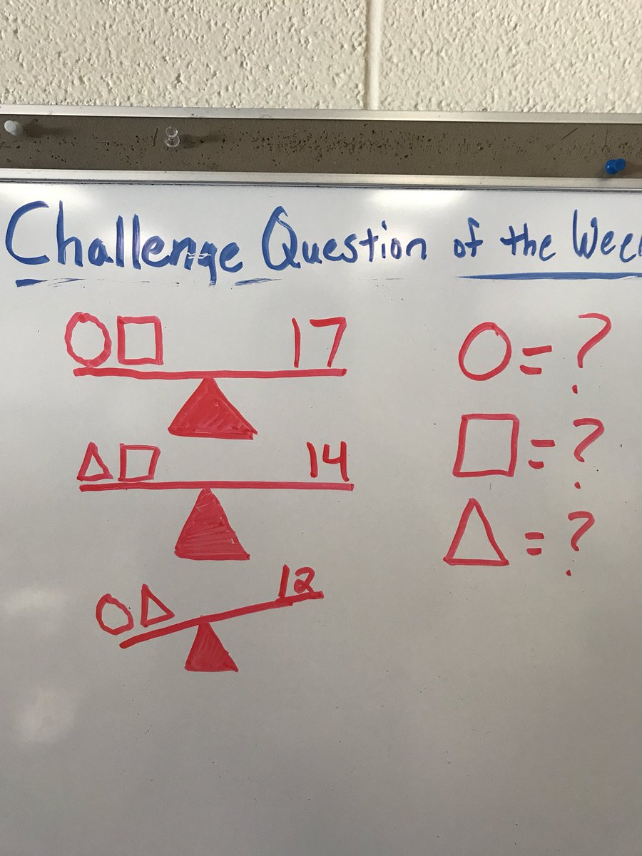 This weeks #challengequestionoftheweek