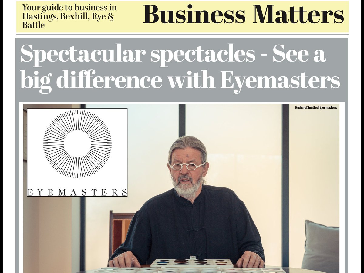 TBOHastings's tweet photo. Do make sure you grab your copy of @HastingsObs tomorrow to read abut that man from #Eyemasters #SussexHour (he doesn't do Twitter!) #opticians #Hastings https://t.co/cETUTjS2RX