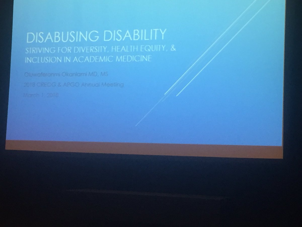 marytatemd's tweet image. “We judge people on what they can’t do rather than allowing them to show us what they can“ Dr.@Okanlami #disabusingdisability #2018CAAM