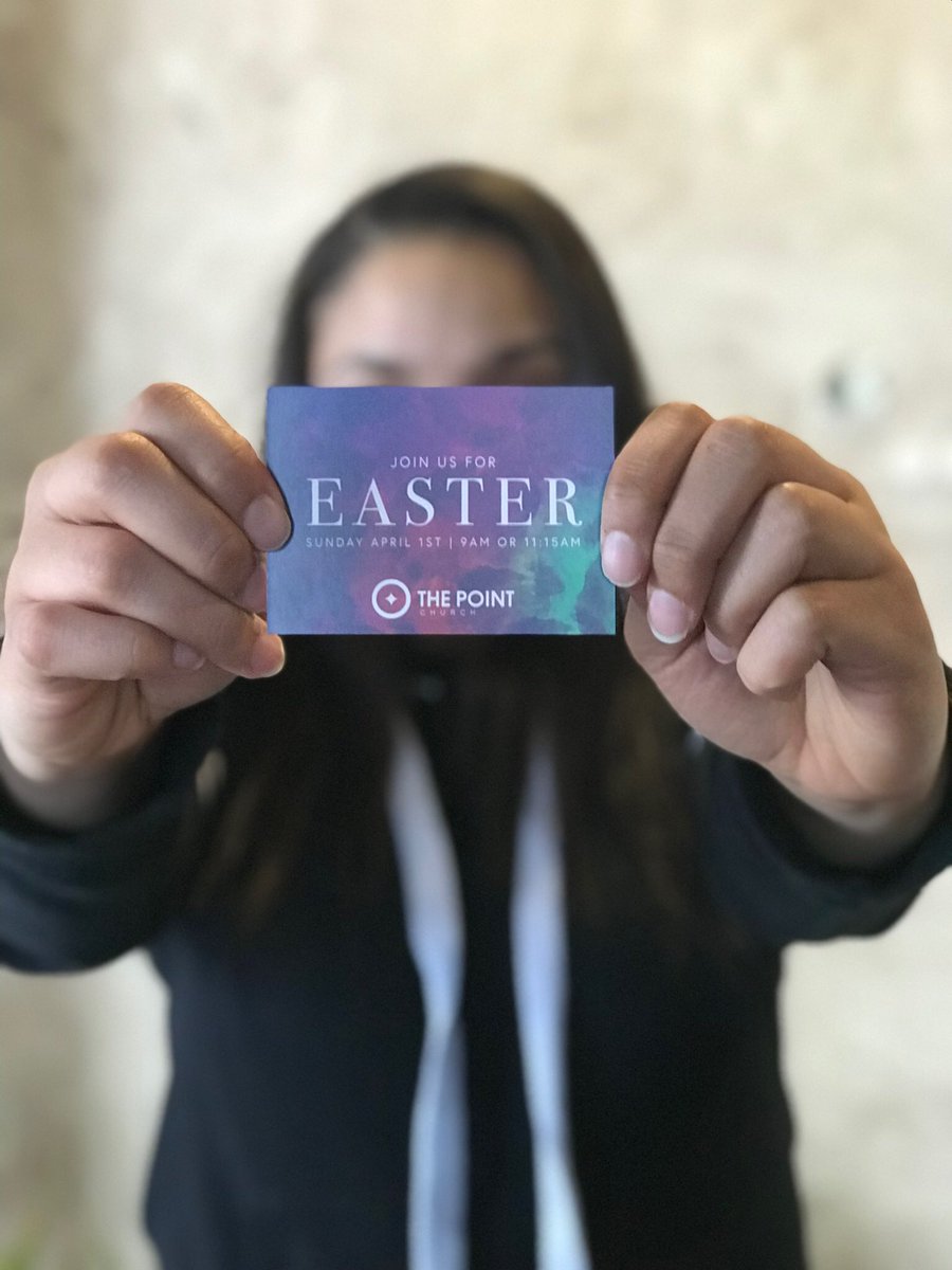 thepointslc's tweet photo. Have you thought about who you can invite to our Easter services on April 1? People are more receptive to accepting church invitations during the Easter season. Pick up you Easter invite cards Sunday. #EasterInvite https://t.co/lKdqpXhbZc