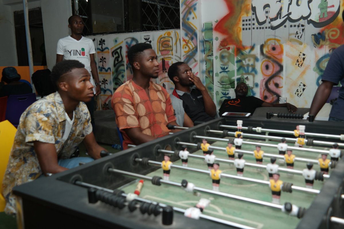 nHubNG's tweet image. #hashcode #ready4hashcode All work and no play they say. Cooling off #hashcode2018