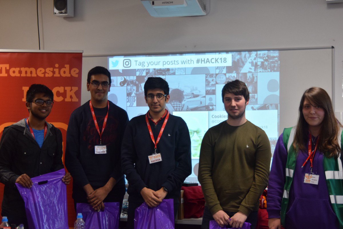TamesideCouncil's tweet photo. Check out our recap of the brilliant Tameside Hack for some highlights from the two day hackathon at @TamesideCollege. The young people who came down had some truly inspiring ideas @TamesideHack https://t.co/qU77BxusND #hack18 https://t.co/pgOYh5xxoZ