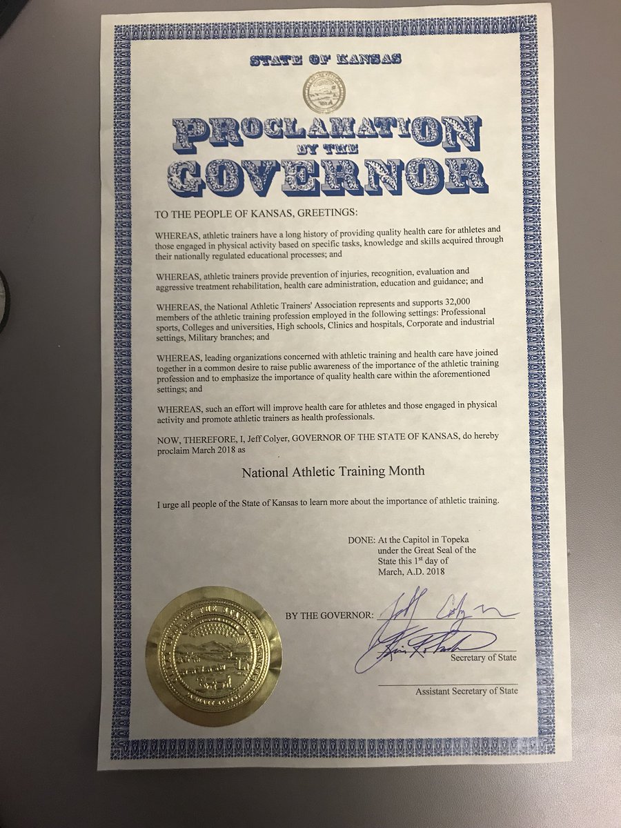 ehcanuckATC's tweet photo. OoooOooooOoo SO FRESH THE INK IS STILL DRYING 🖋📜. Our #NATM2018 proclamation from the KS governor 🏛. 
@KStateFNDH https://t.co/QM1DhuyUMe