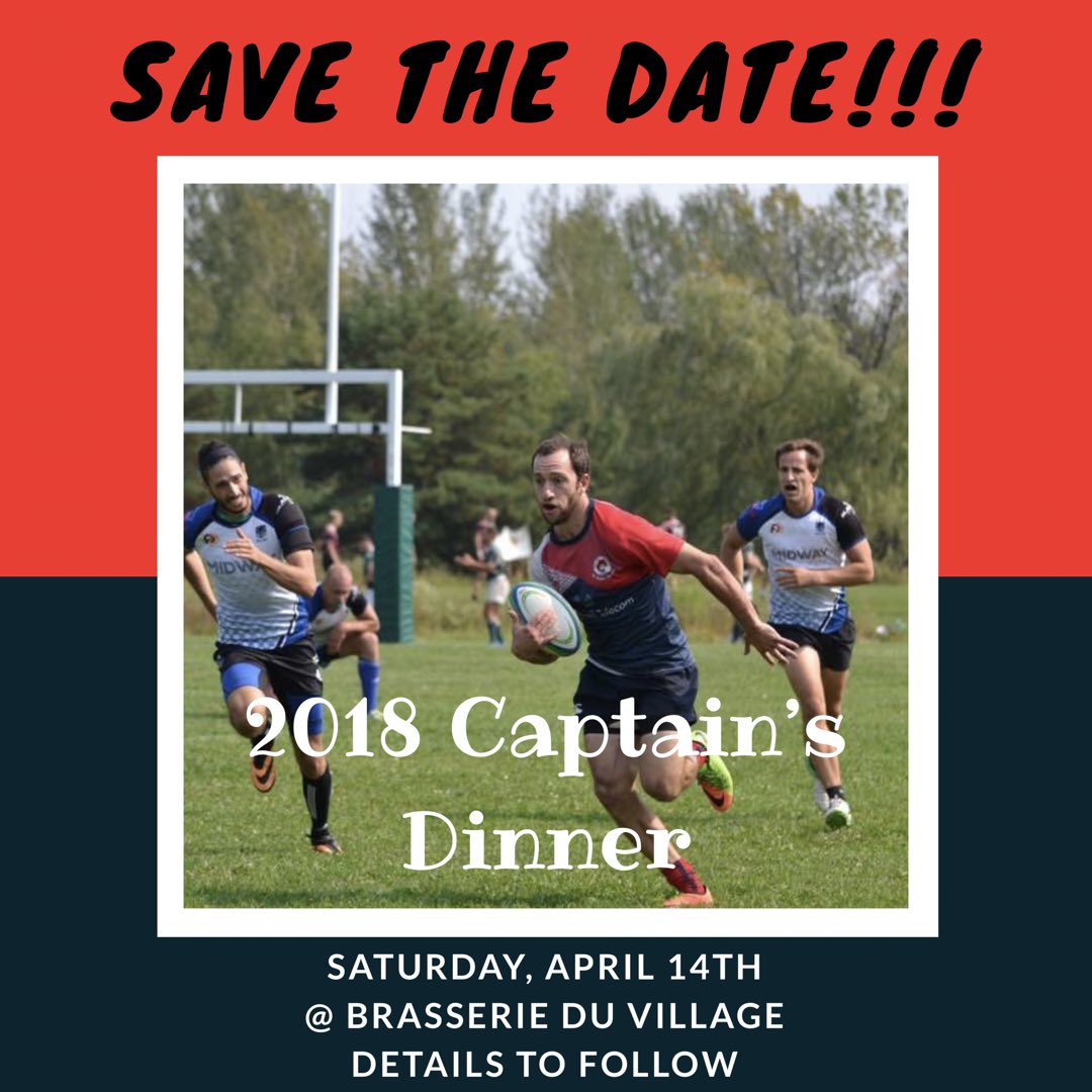 Captain’s Dinner Announcement!!!