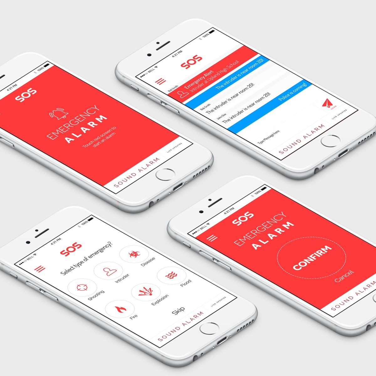 This kind of mobile app design we get when a client wants a simple and clean application easy to use in emergency situations.
Do you like it?
Feel free to contact us on mail:
office@darkdesignstudio.com
#GraphicDesign #Webdesign #Logo #MobileApp #Studio #DarkDesign