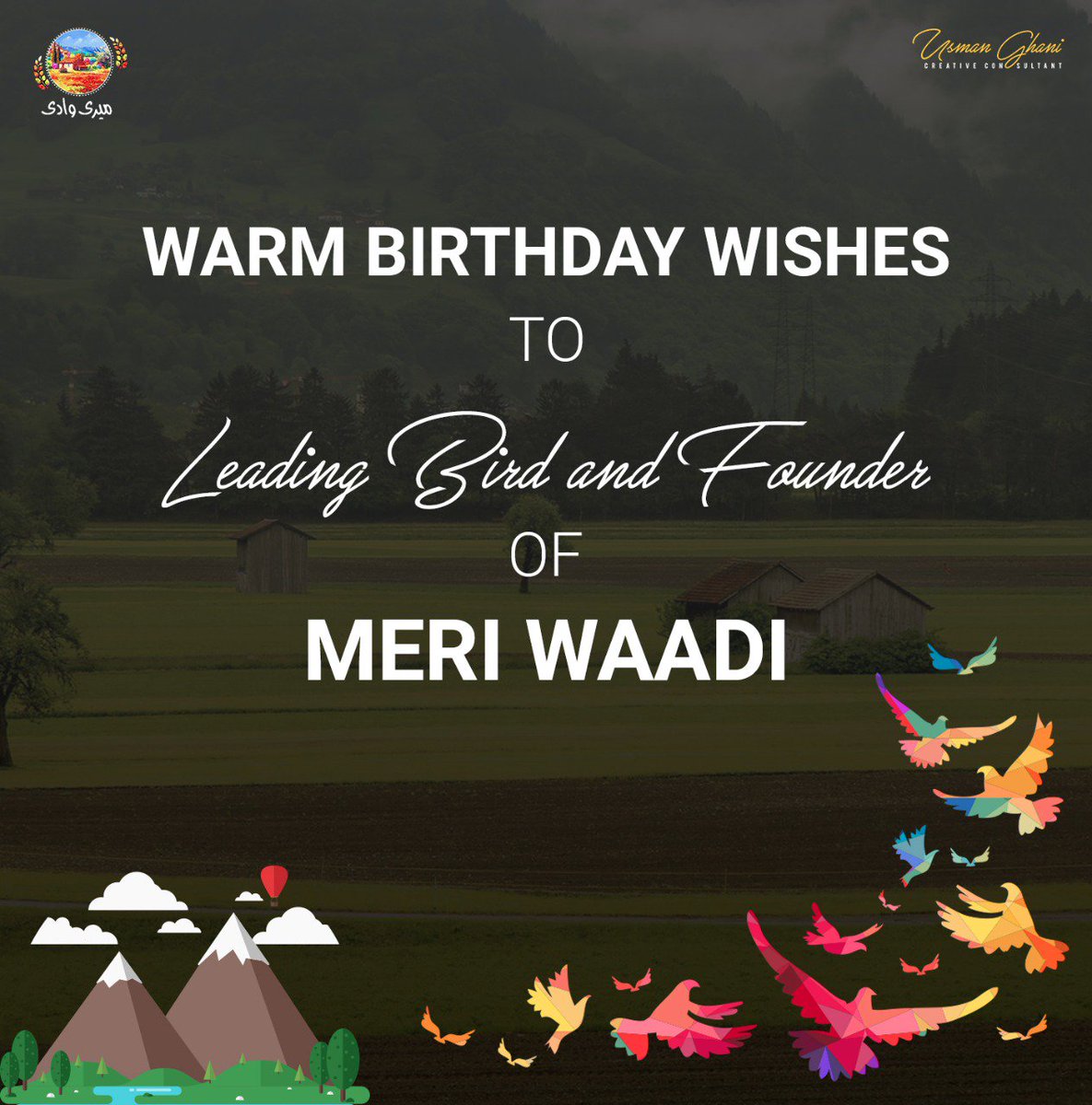 MeriWaadi's tweet photo. Warm #birthday #wishes for our #leading Bird and #Founder,. Annie! 

#TeamMeriWaadi https://t.co/9tZgtxakAv
