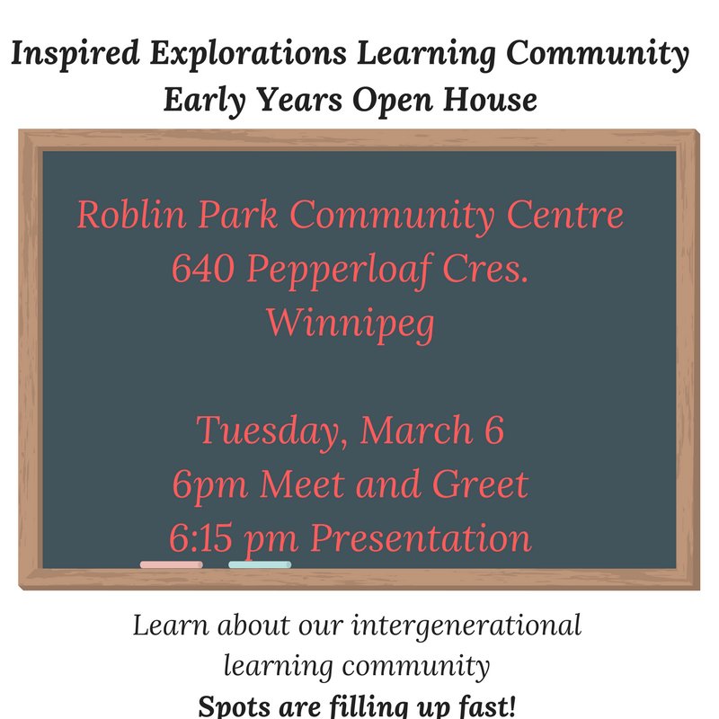 We can't wait to see you at our open houses! LOVE sharing prizes! #earlyyears #learning #community #music #learnerdirected #handsonlearning #Winnipeg #MBcurriculum #elementary #schools #holistic #diversity #mindbodysoul #forestdays #songgames #growth #inspire  #intergenerational