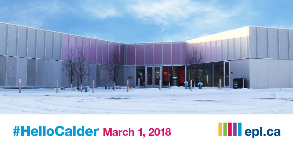 EPLdotCA's tweet photo. The #HelloCalder party is just starting so hurry over and join us in celebrating our newest building. Rumour has it there's not only cake but some magical entertainment awaiting you! https://t.co/bs4bLwmRFt https://t.co/vQlThGRxap