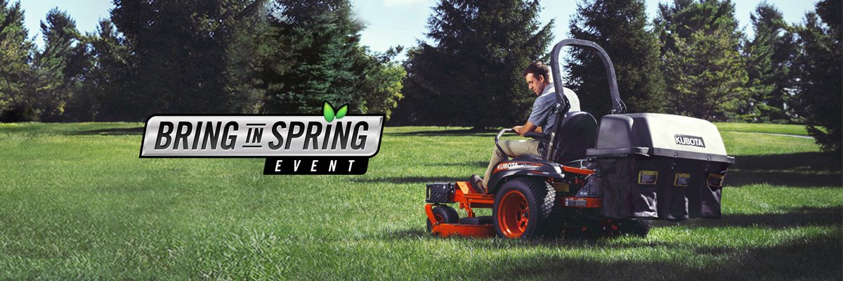 KubotaCanadaLtd's tweet image. Our biggest event of the year starts today! It&apos;s time to #BringInSpring 🌻🌾 - bit.ly/2F4MkkO
