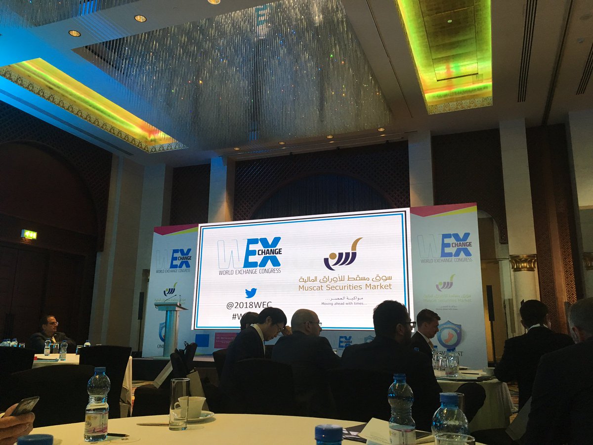 TSImagine_'s tweet photo. TS is proud to attend the 13th edition of the #WorldExchangeCongress happening in #Muscat with participation of over 250 experts, specialists and financial decision maker from 60 countries. #WEC2018 #TradeSmart @2018WEC https://t.co/tgaaousNCw