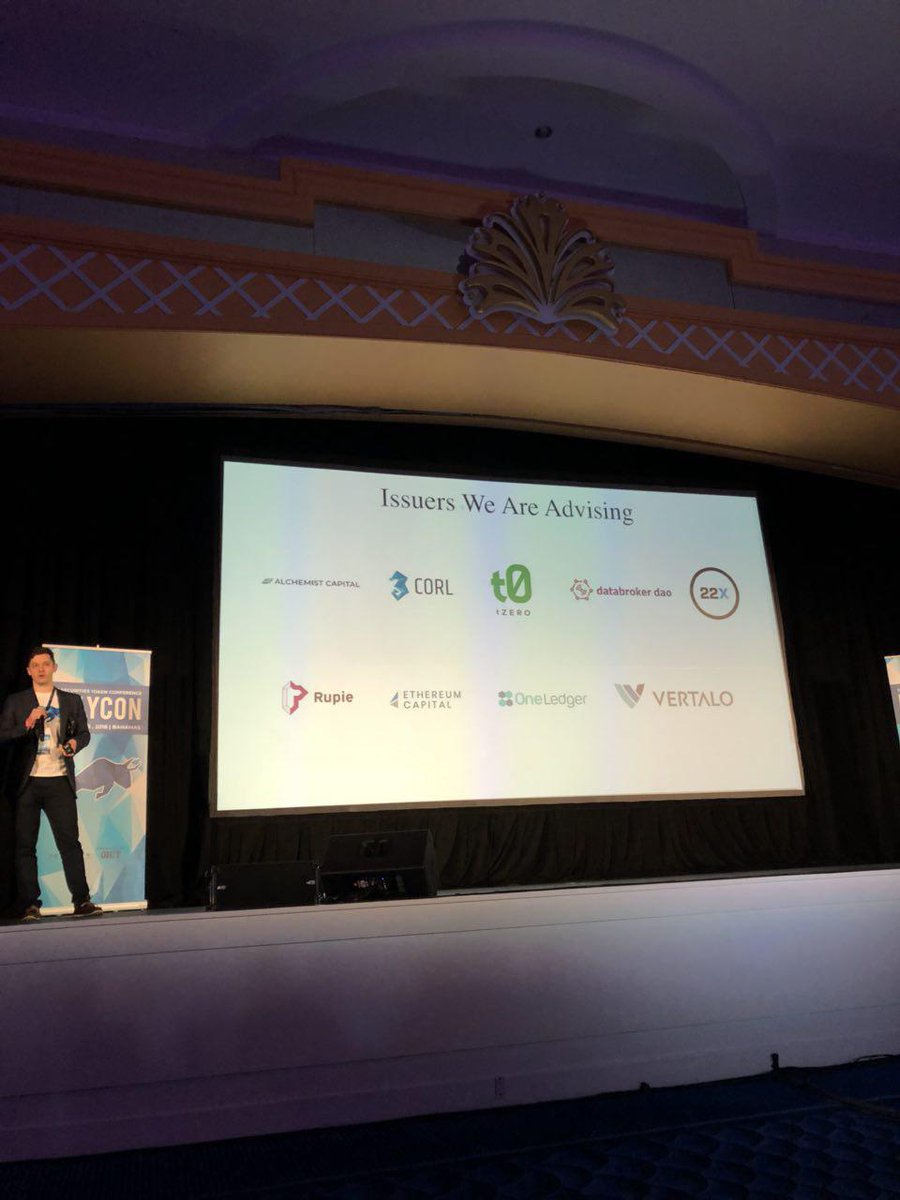 Vertalo_'s tweet photo. Proud to be one of #Polymath's first issuers! #VetaloAtPolycon #Polycon2018 https://t.co/lmYLjNWTJ1